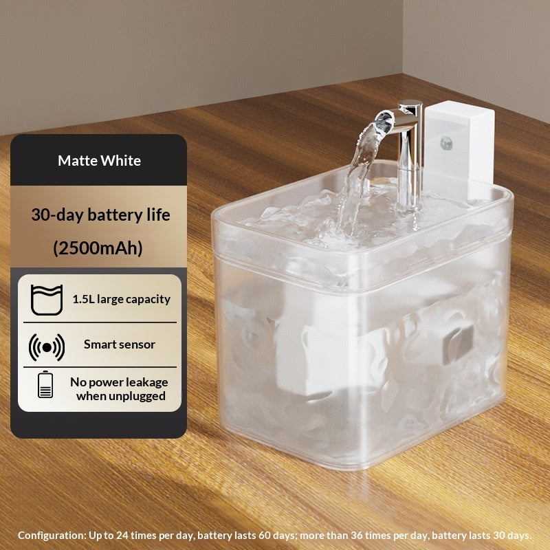 Smart Cat Water Fountain | Wireless Sensor Pet Drinking Bowl