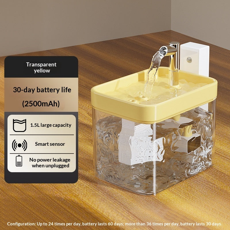 Smart Cat Water Fountain | Wireless Sensor Pet Drinking Bowl